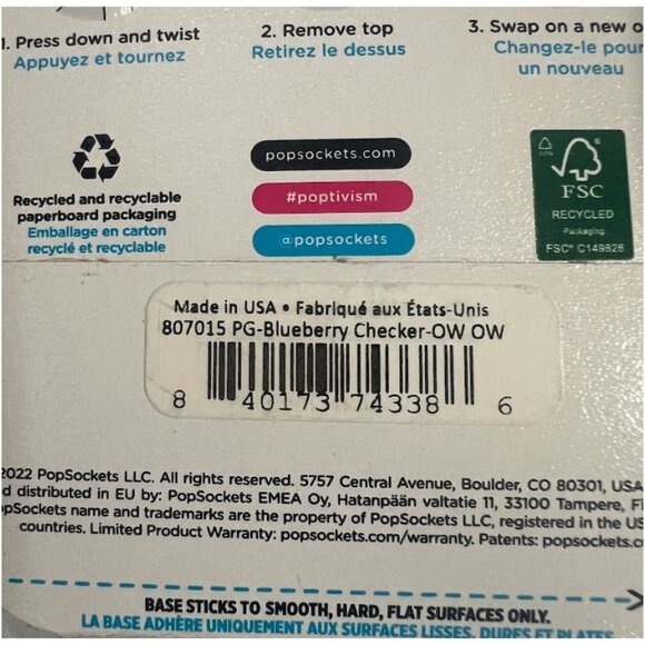 PopSockets PopGrip and PopMount Cell Set for Phones 2Pk - Picture 3 of 7